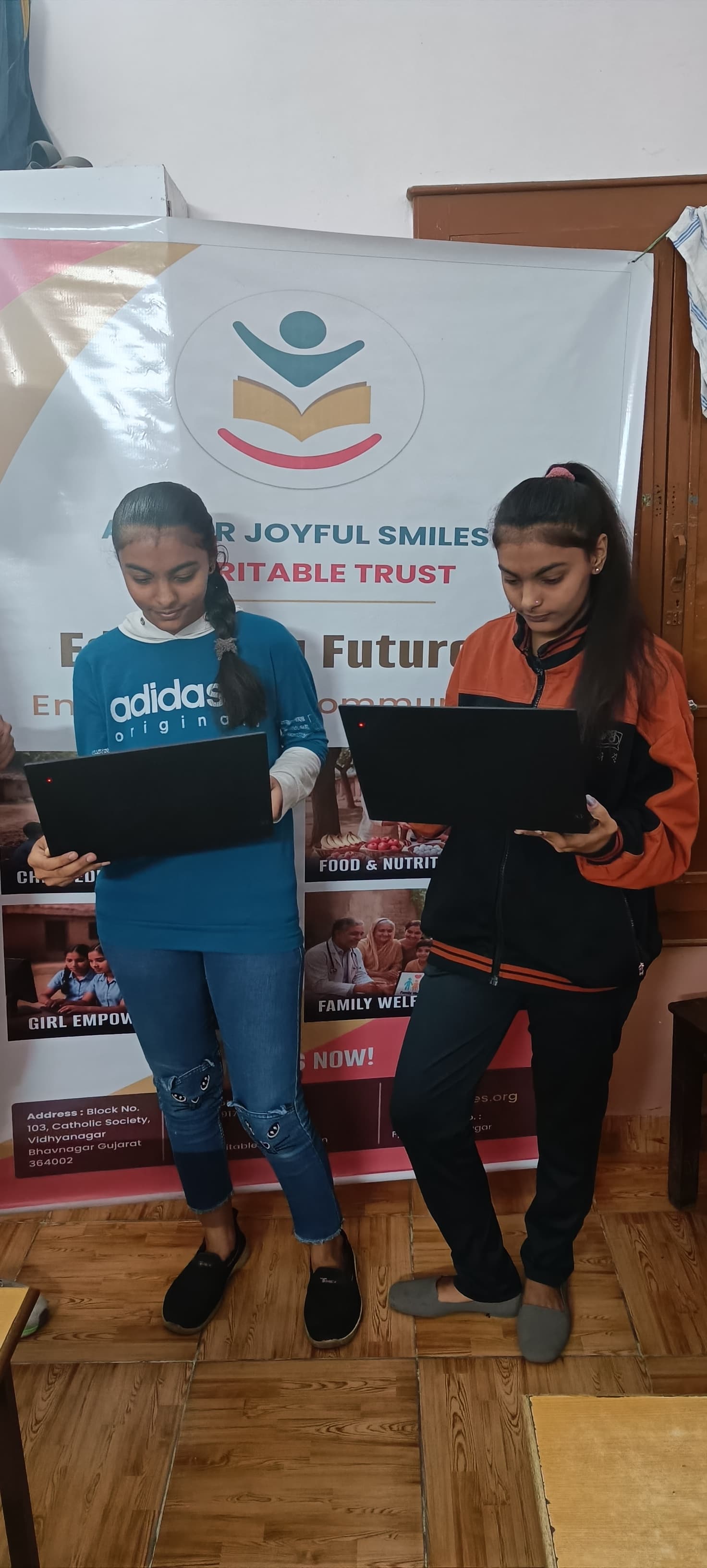 Young girls sharing gratitude